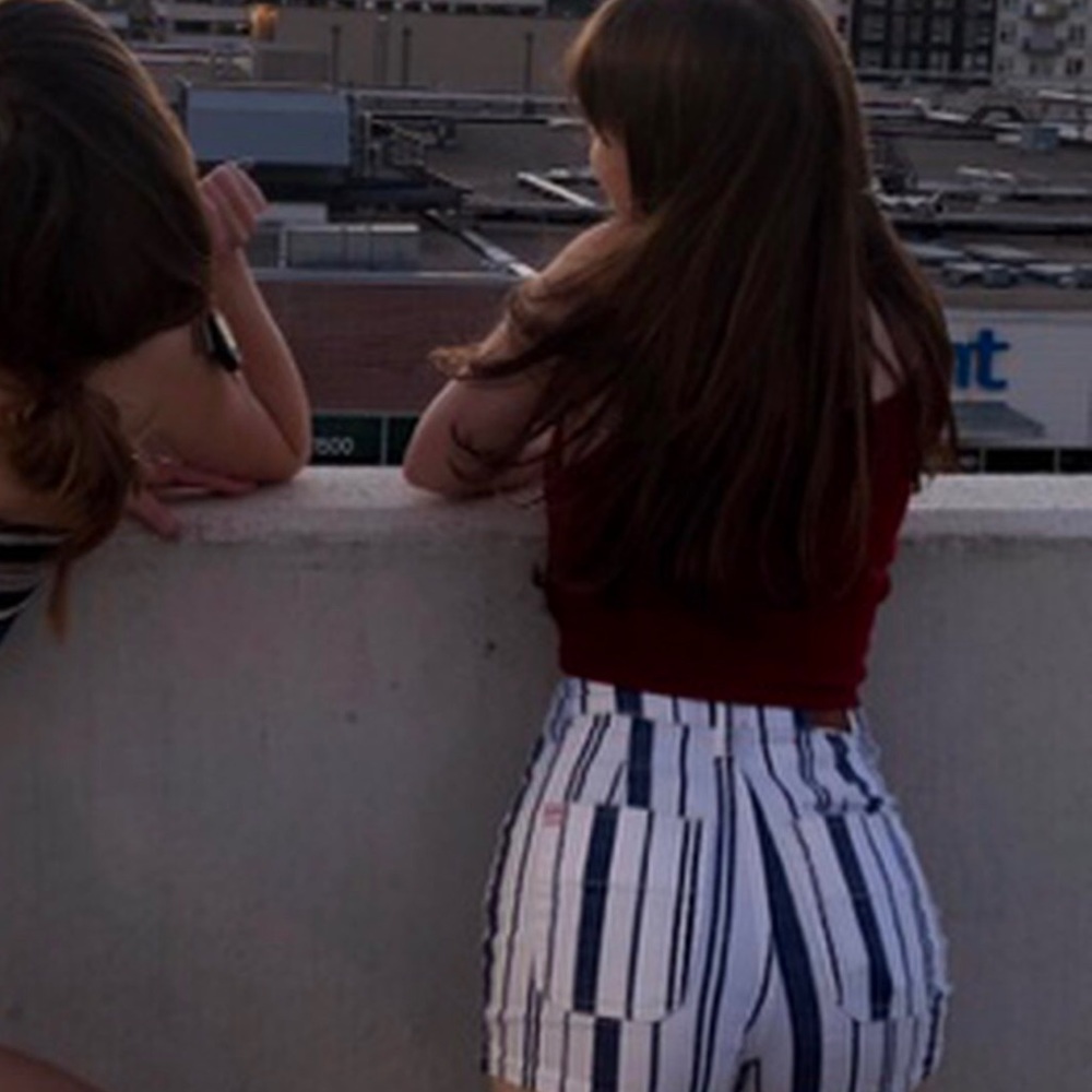 Size 25 Urban Outfitters Striped Shorts
